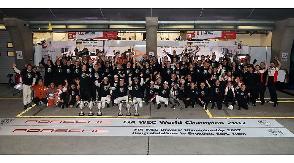 Schaeffler en Porsche vieren derde WEC-titel op rij