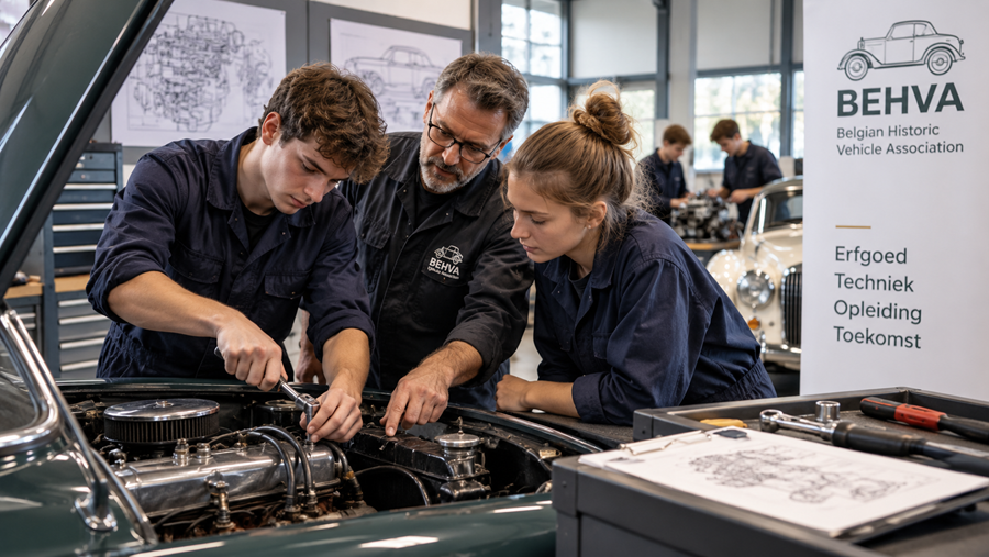 BEHVA brengt oldtimertechniek naar de klas en koppelt talent aan bedrijven