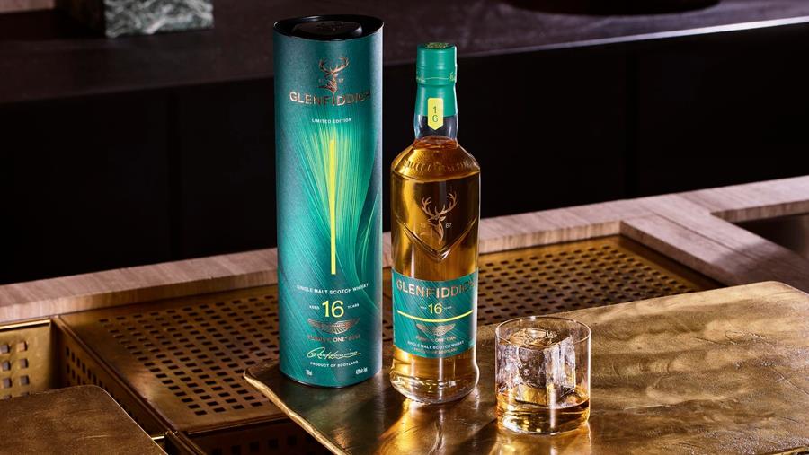 Glenfiddich en Aston Martin F1 brengen 16 jaar oude limited edition uit