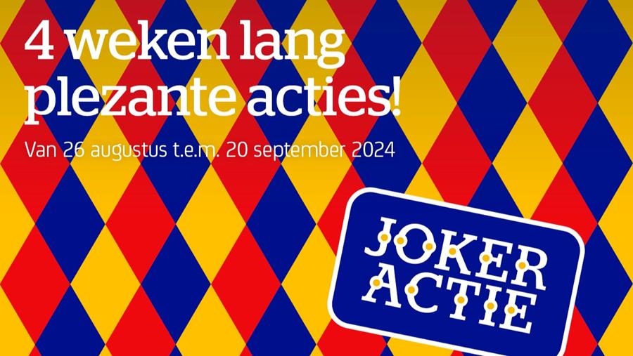 Jokeractie: geniet van 4 weken plezante acties