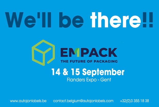 Bezoek onze stand 2501 op Empack, Flanders Expo te Gent