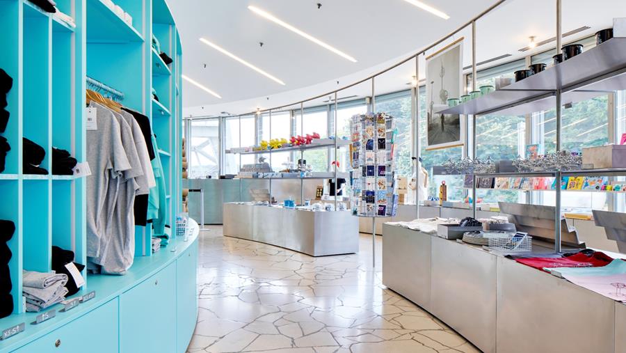 De Atomium giftshop als verlengstuk van het monument