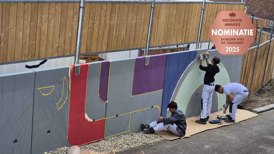 Fietshelling Oosterweelwerken kleurrijk verfraait