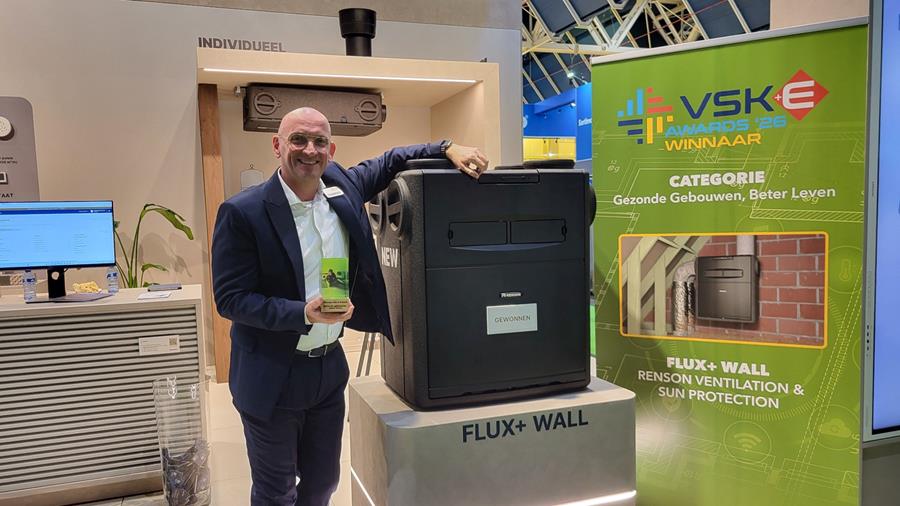 Renson Flux+ Wall couronné au salon VSK+E