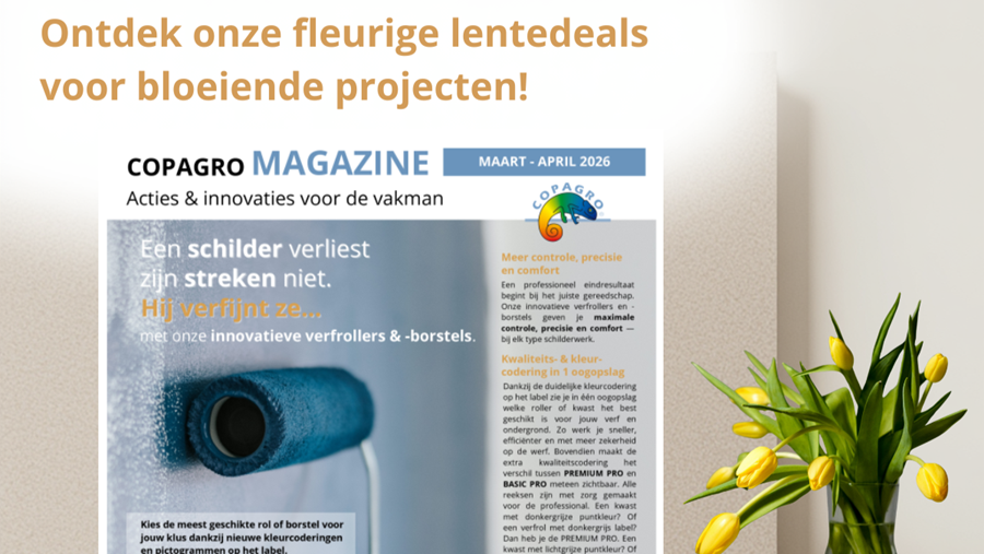 De nieuwe Copagro folder met fleurige lenteacties is er!