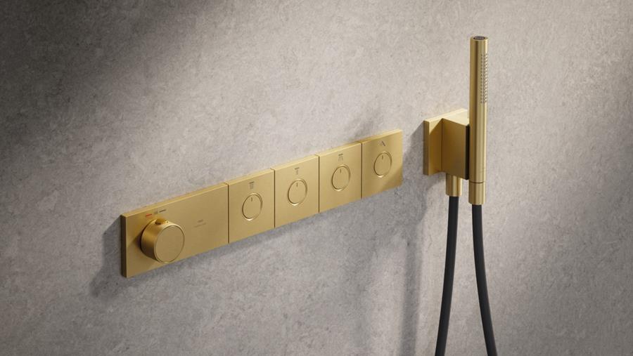 Jusqu'à cinq fonctions de douche avec les carreaux Grohtherm Aqua